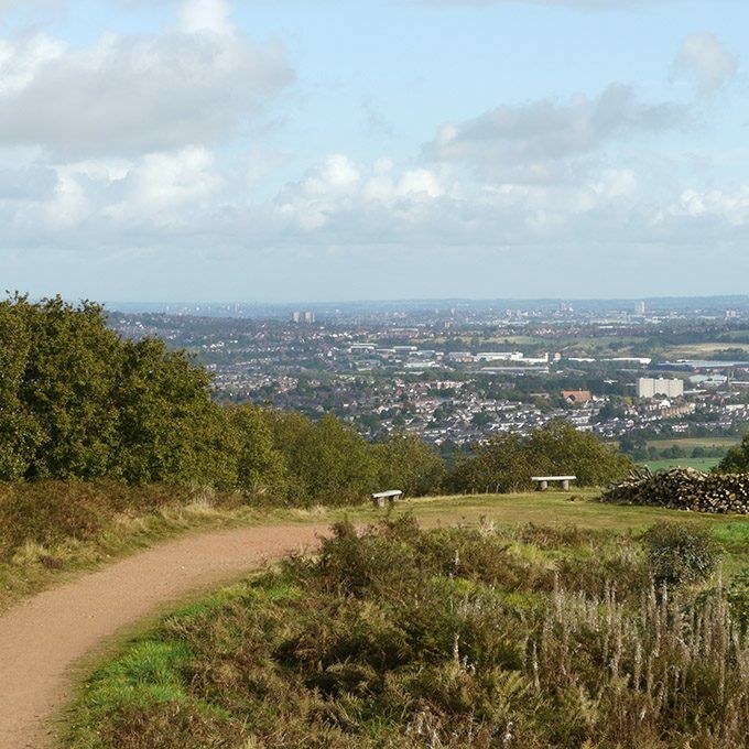 View of Halesowen near Stourbridge in the West Midlands