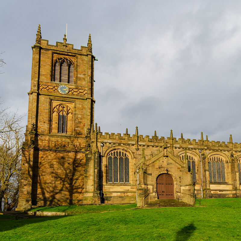 Exterior photo of Parish Church in Mold, Flintshire