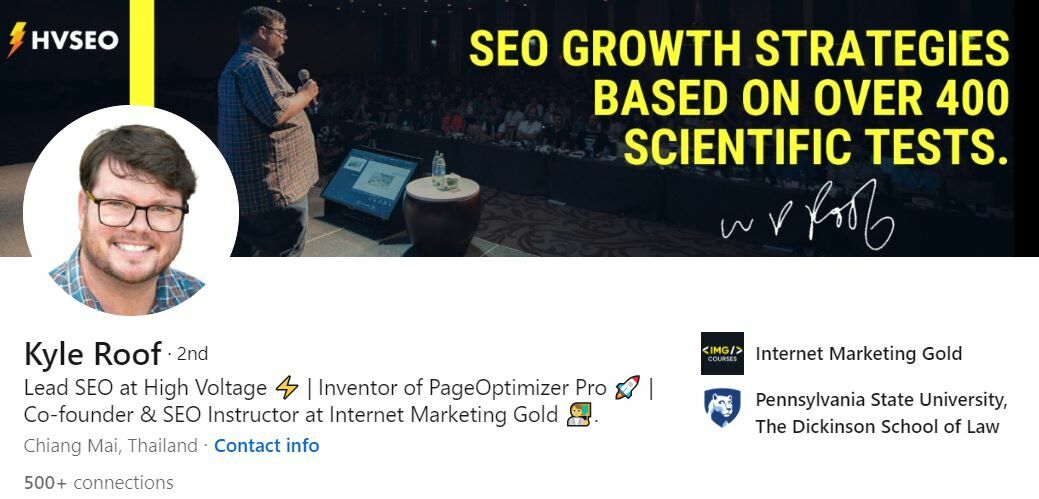 30 SEO Experts and Influencers to Follow| Kyle Roof.