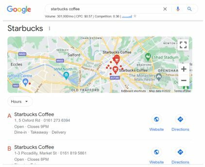 Example of starbucks coffee local pack