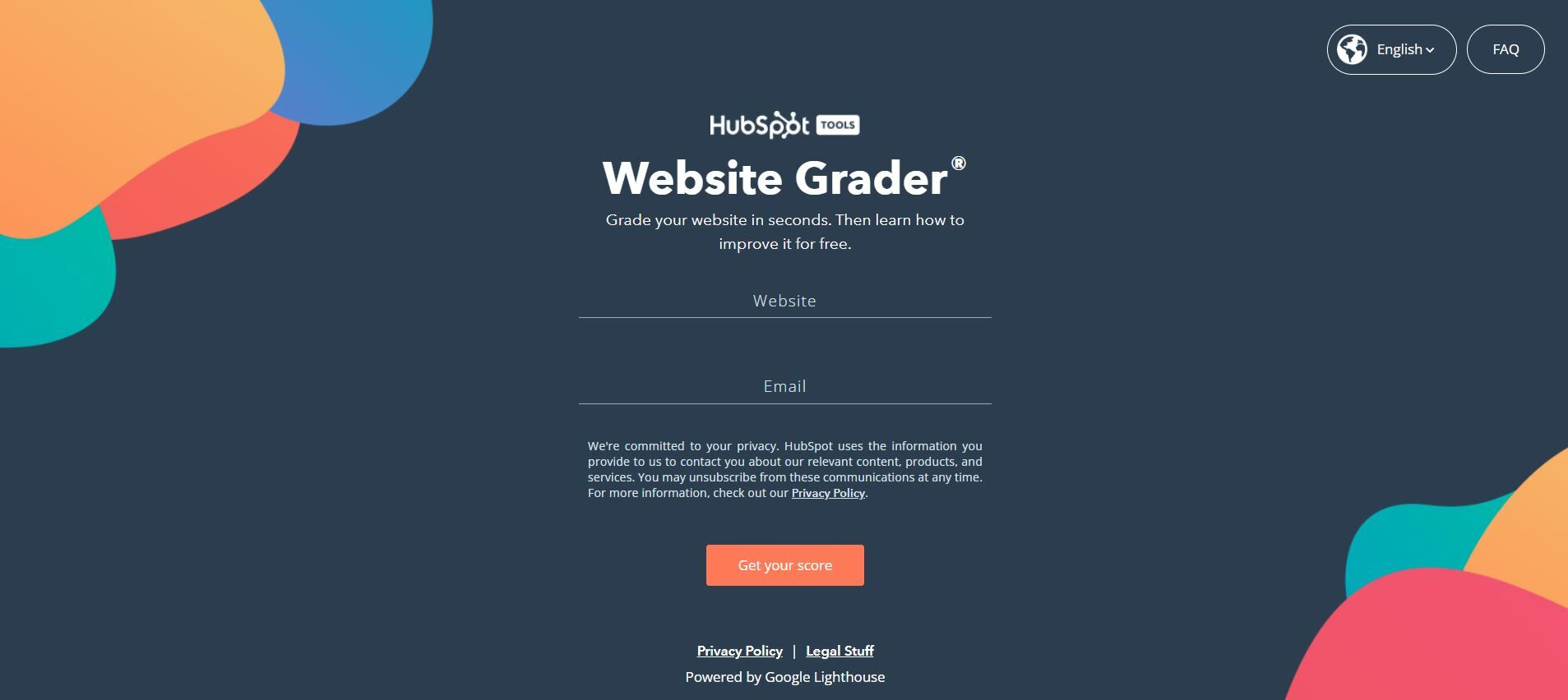 HubSpot Website Grader.