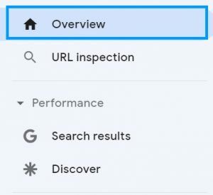 overview report google search console