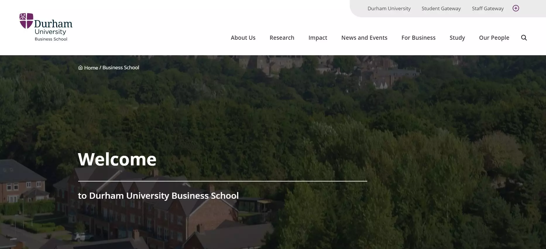 Durham University Business School - Virtual Open Day Example.