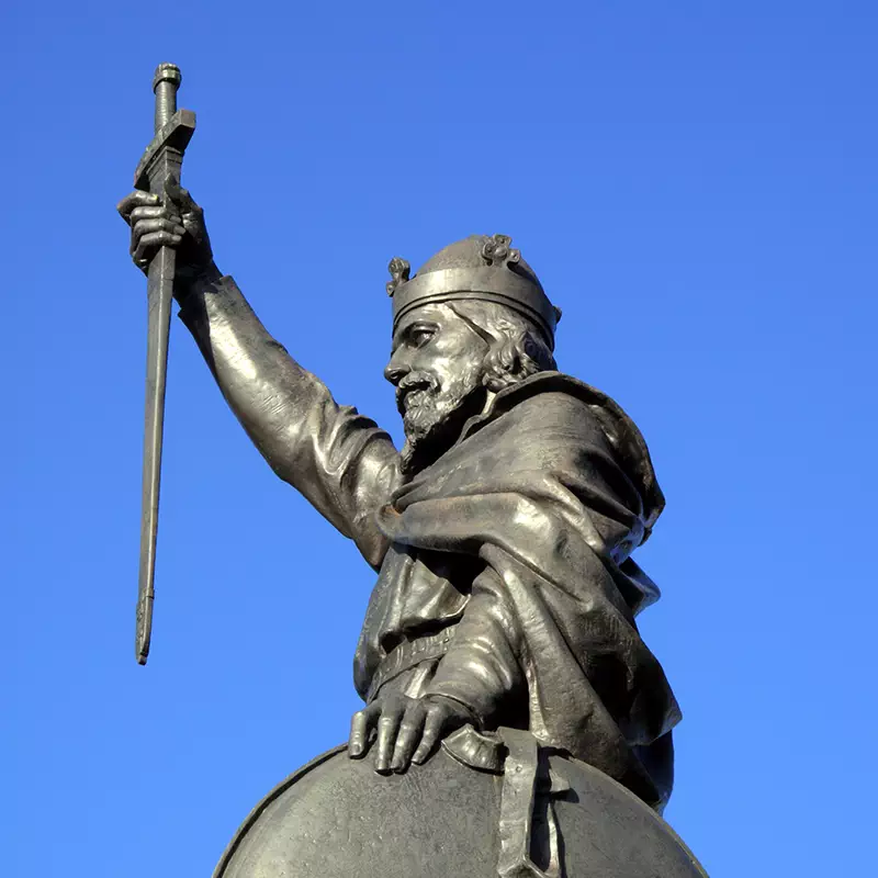 King Alfred The Great's statue in Winchester